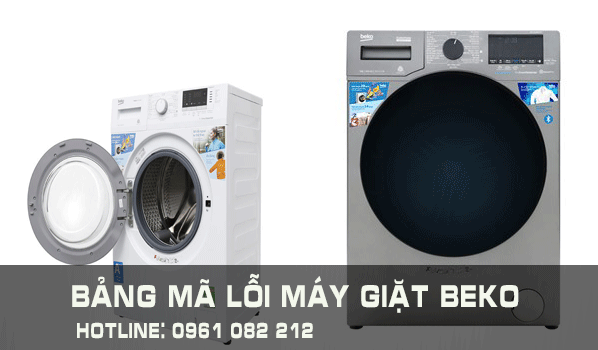 bảng mã lỗi máy giặt Beko